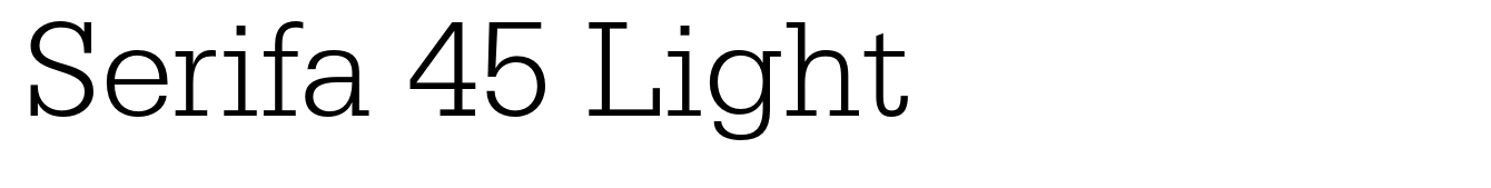 Serifa 45 Light
